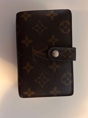 Louis Vuitton Monogram Snap Wallet in Brown and Gold